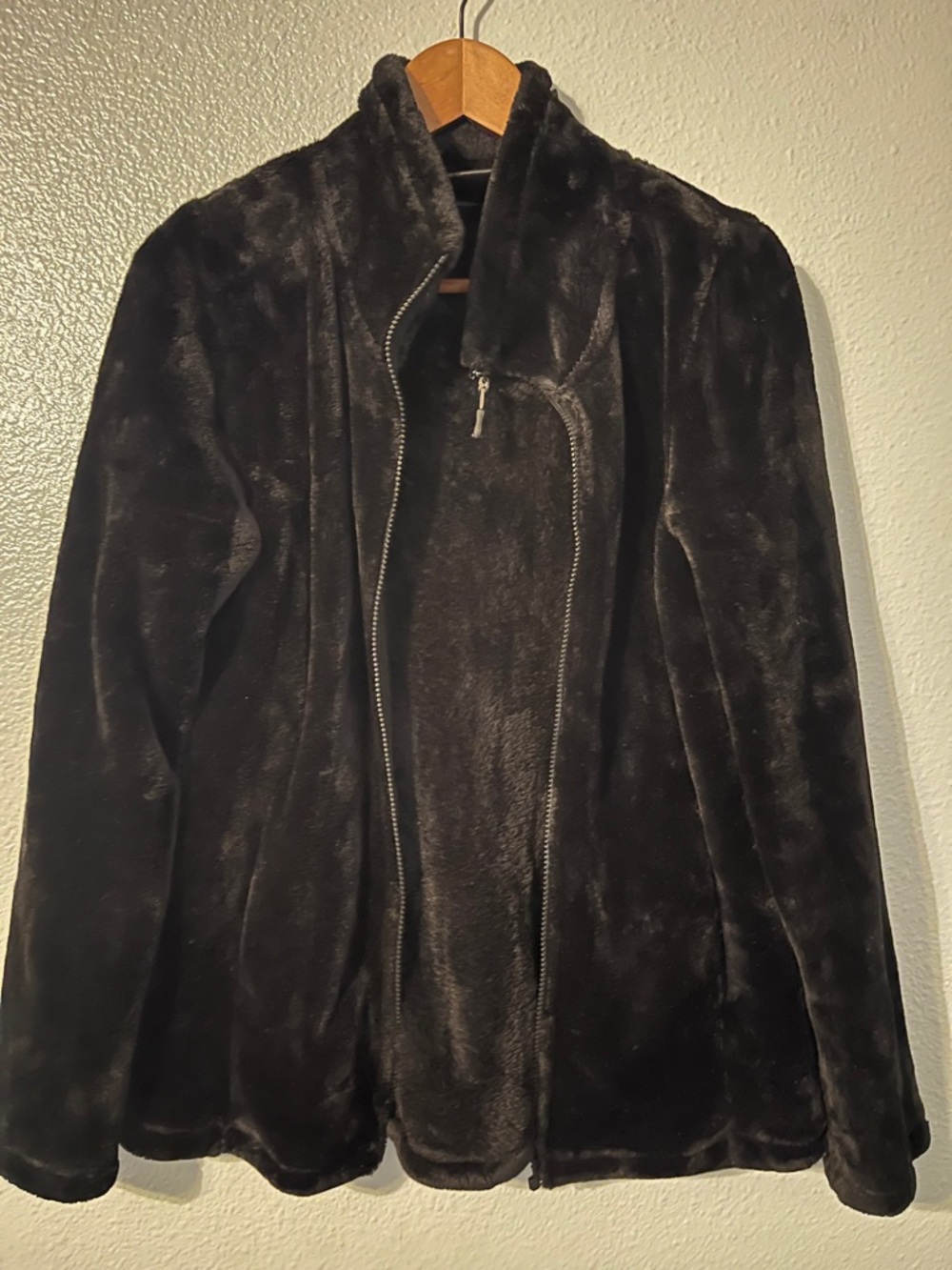 Stylishly Warm Black Faux Fur Jacket